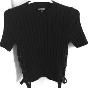Express short sleeve knit top